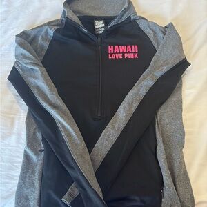 PINK Victoria's Secret Black and Gray Hawaii Sweatshirt